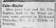 Marriage Ulas Kaylor and Josie Cain 1922 Marriage Ulas Kaylor and Josie Cain 1922