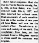 Ruby Baker seeks divorce 1900 Ruby Baker seeks divorce 1900